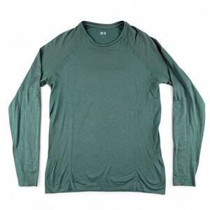 Alo Shirt Mens L Green Yoga Amplify‎ Seamless Performance Athletic Training Top
